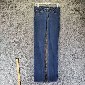 Mango Jeans Womens Size 6 Blue Carmen Stretch Denim Straight Leg